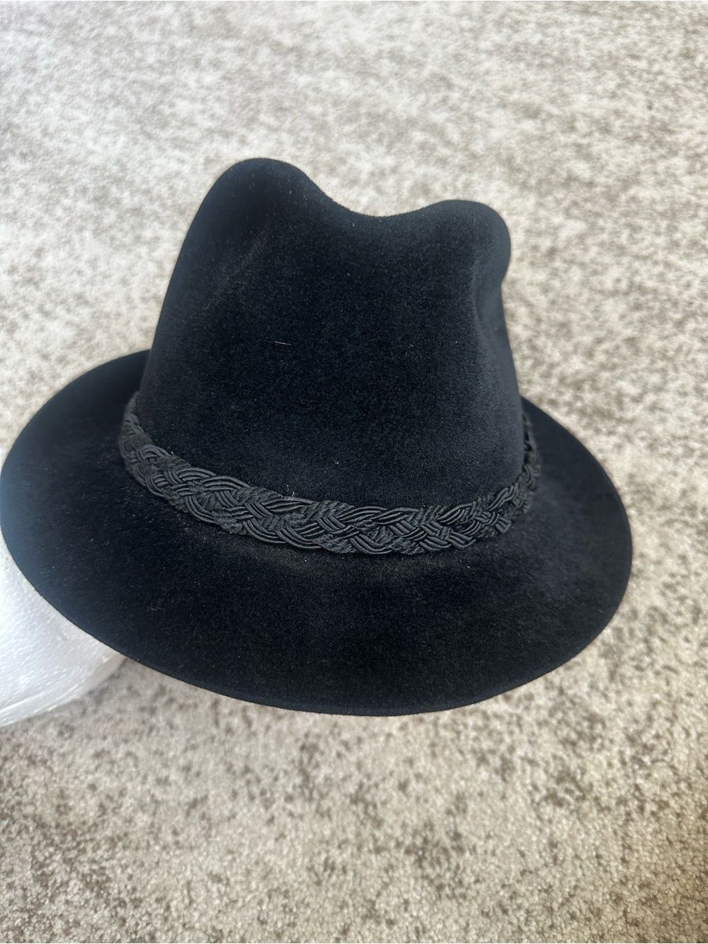 Dobb’s Black Vintage Felt Banded Men’s Hat